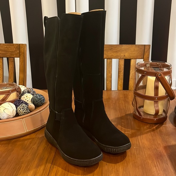 Clarks Caroline Style Tall Zip Boots black new Women’s Size 6.5